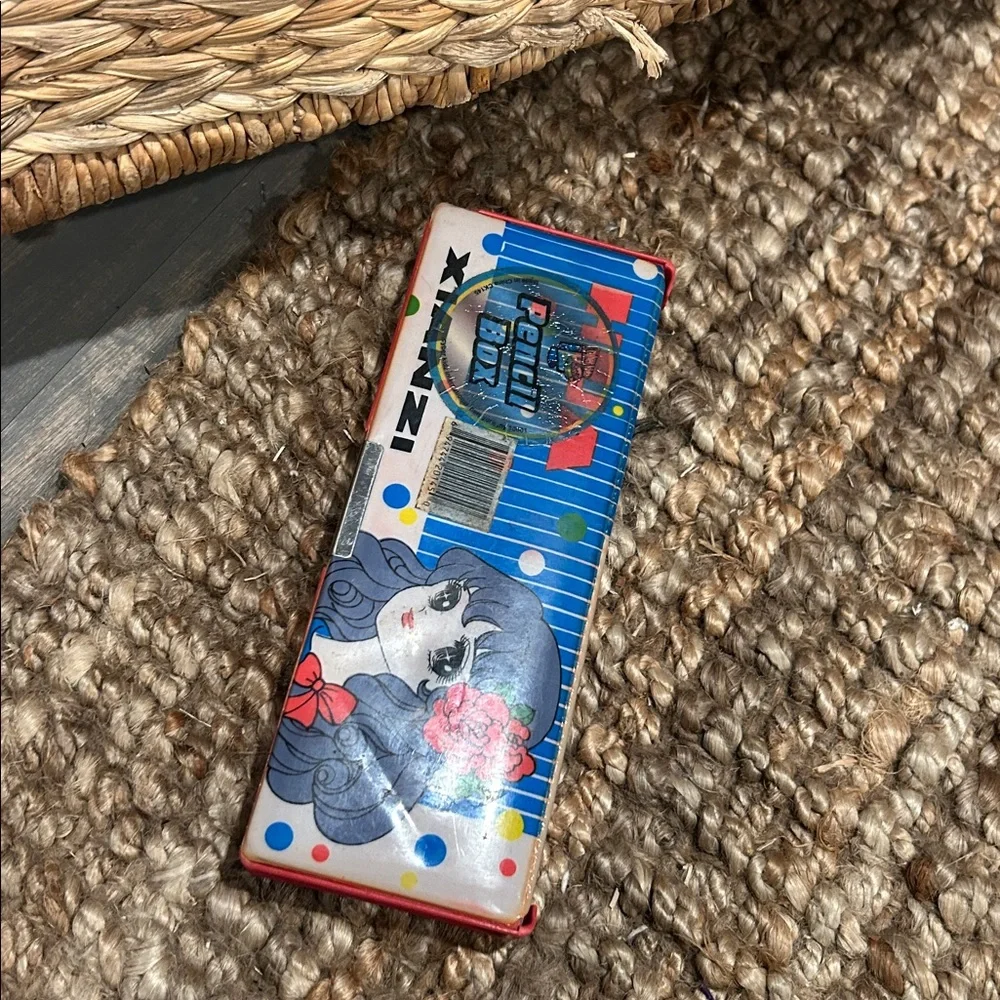 Rare Japanese 1970s Vintage Anime Girl Pencil Case “Hua Xianzi”